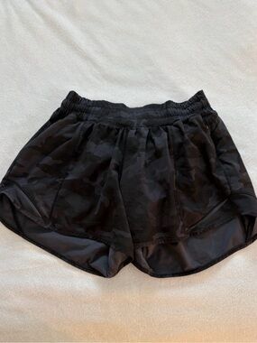 lululemon athletica Black Camo Running Shorts